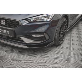 Накладка сплиттер на передний бампер на Seat Leon IV FR